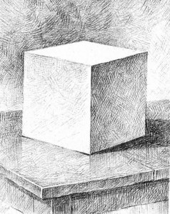 курсы рисования -куб