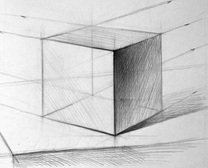 курсы рисования -куб