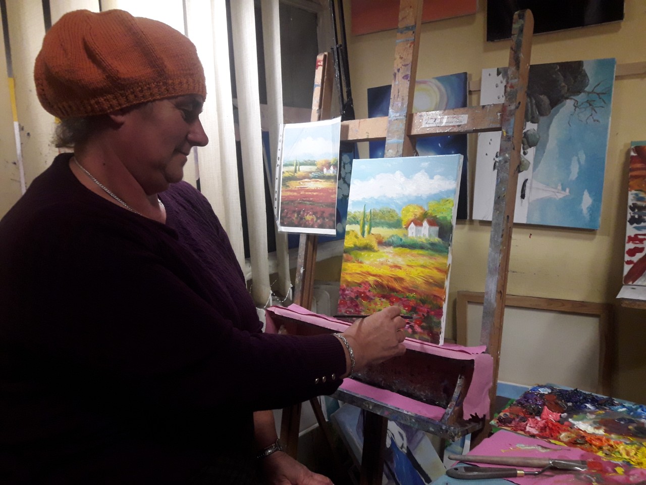 Мастер класс маслом в Артакадемии