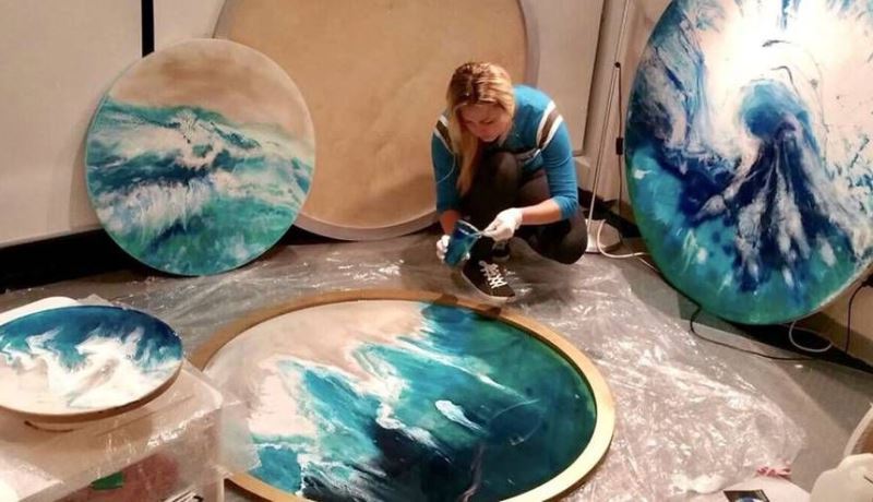 как нарисовать картину эпоксидной смолой