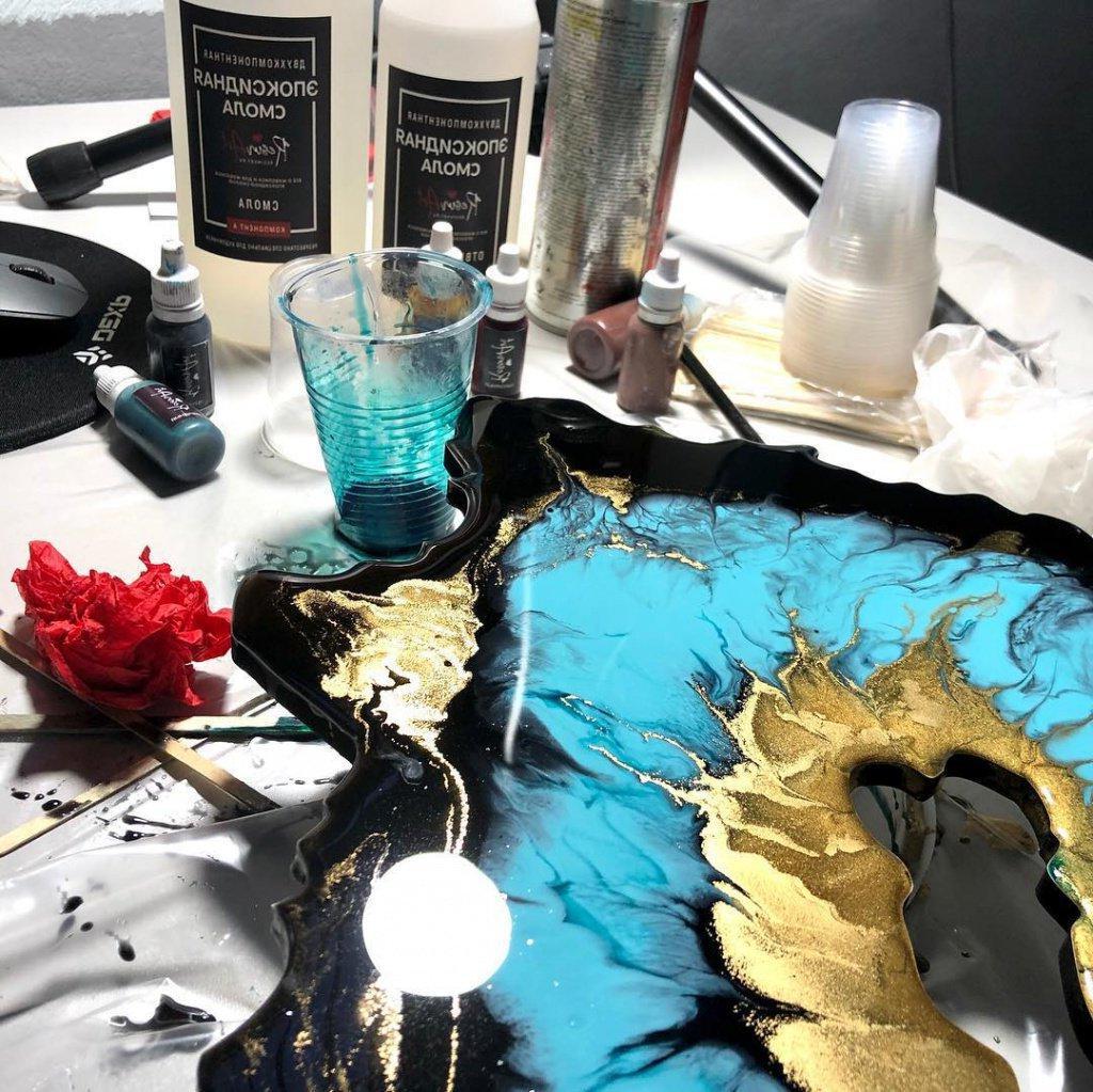 как нарисовать картину эпоксидной смолой