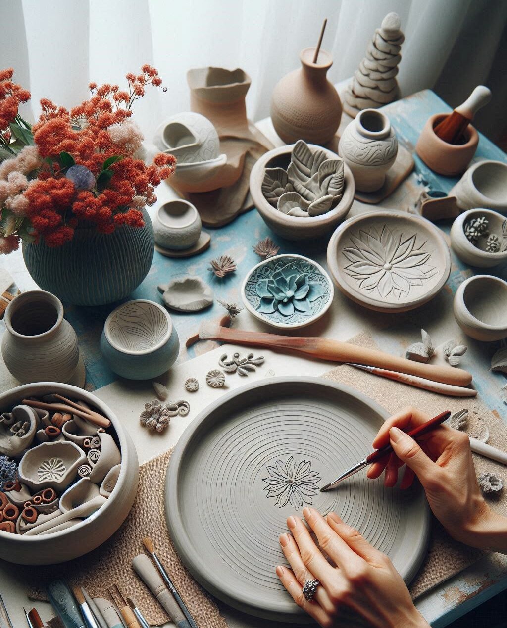 Майстер клас з ліпки глиною